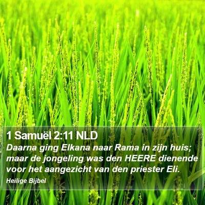 1 Samuël 2:11 NLD Bible Verse Image