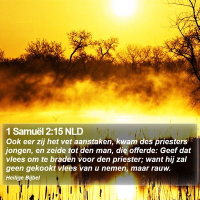 1 Samuël 2:15 NLD Bible Verse Image