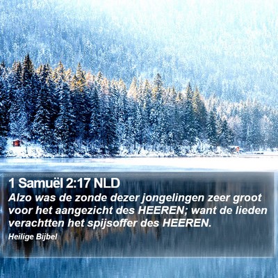 1 Samuël 2:17 NLD Bible Verse Image