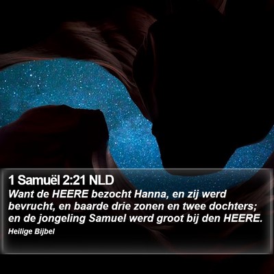 1 Samuël 2:21 NLD Bible Verse Image