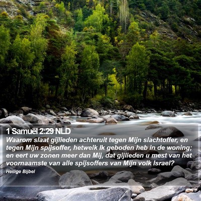 1 Samuël 2:29 NLD Bible Verse Image