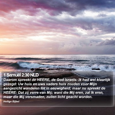 1 Samuël 2:30 NLD Bible Verse Image