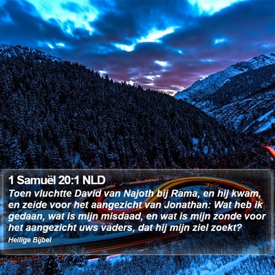 1 Samuël 20:1 NLD Bible Verse Image