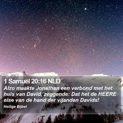 1 Samuël 20:16 NLD Bible Verse Image