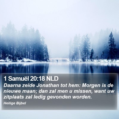 1 Samuël 20:18 NLD Bible Verse Image
