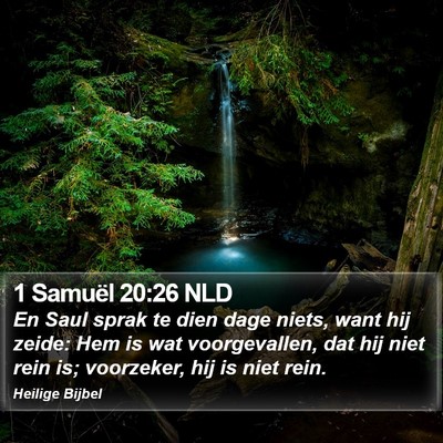 1 Samuël 20:26 NLD Bible Verse Image