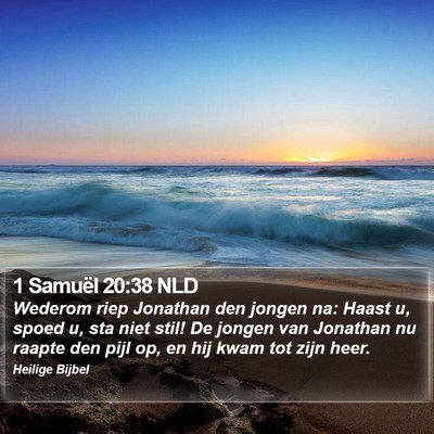 1 Samuël 20:38 NLD Bible Verse Image