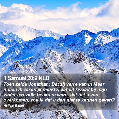 1 Samuël 20:9 NLD Bible Verse Image