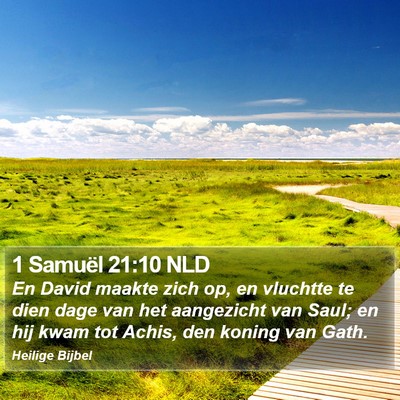 1 Samuël 21:10 NLD Bible Verse Image