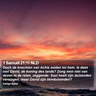 1 Samuël 21:11 NLD Bible Verse Image