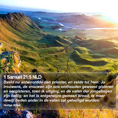 1 Samuël 21:5 NLD Bible Verse Image
