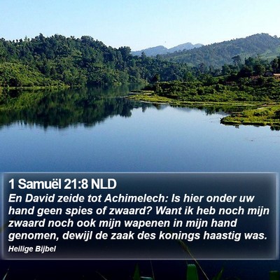 1 Samuël 21:8 NLD Bible Verse Image