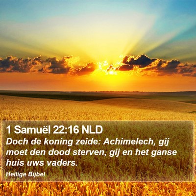 1 Samuël 22:16 NLD Bible Verse Image