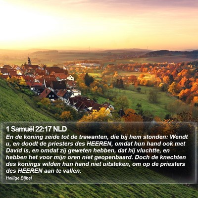1 Samuël 22:17 NLD Bible Verse Image