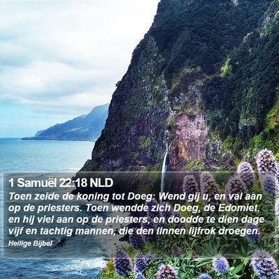 1 Samuël 22:18 NLD Bible Verse Image