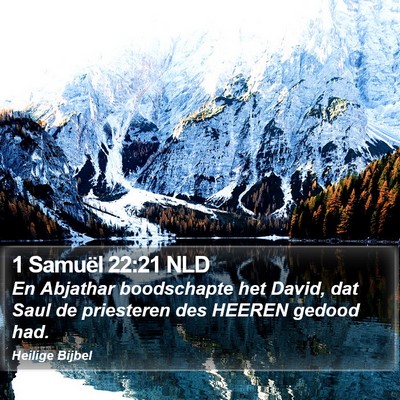 1 Samuël 22:21 NLD Bible Verse Image