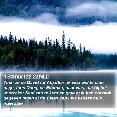 1 Samuël 22:22 NLD Bible Verse Image
