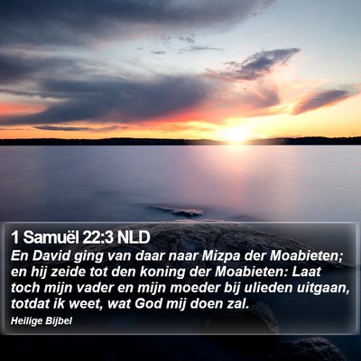 1 Samuël 22:3 NLD Bible Verse Image
