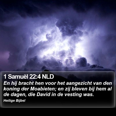 1 Samuël 22:4 NLD Bible Verse Image