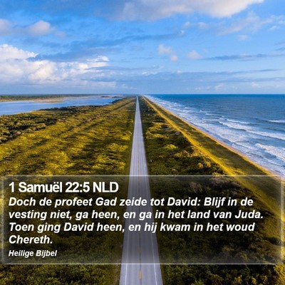 1 Samuël 22:5 NLD Bible Verse Image