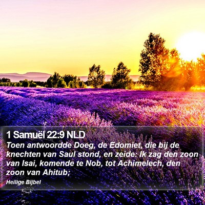 1 Samuël 22:9 NLD Bible Verse Image