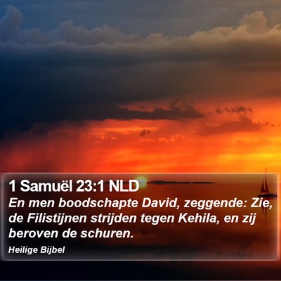 1 Samuël 23:1 NLD Bible Verse Image