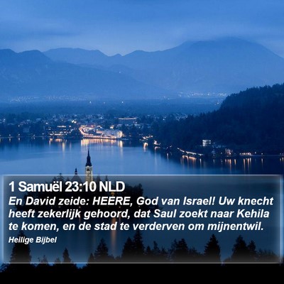 1 Samuël 23:10 NLD Bible Verse Image