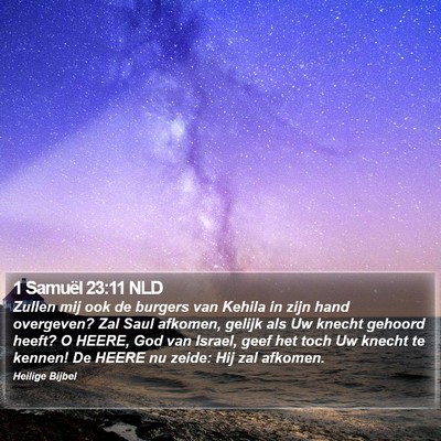 1 Samuël 23:11 NLD Bible Verse Image