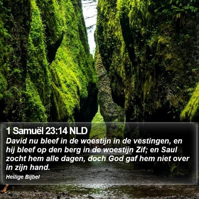 1 Samuël 23:14 NLD Bible Verse Image