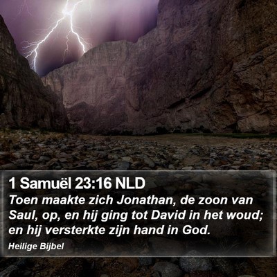 1 Samuël 23:16 NLD Bible Verse Image