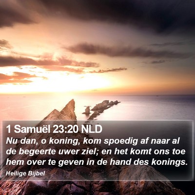 1 Samuël 23:20 NLD Bible Verse Image