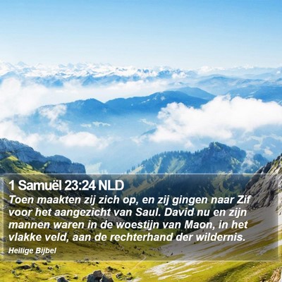 1 Samuël 23:24 NLD Bible Verse Image