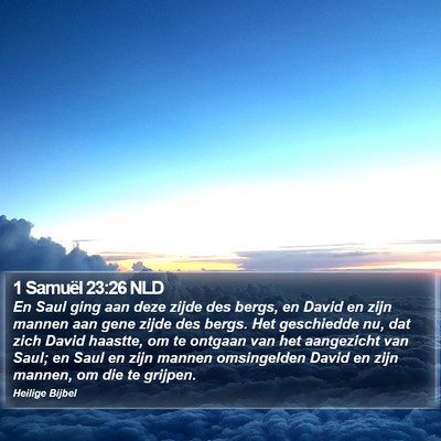 1 Samuël 23:26 NLD Bible Verse Image