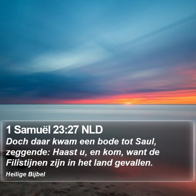 1 Samuël 23:27 NLD Bible Verse Image