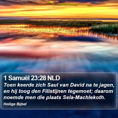 1 Samuël 23:28 NLD Bible Verse Image