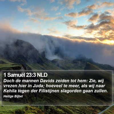 1 Samuël 23:3 NLD Bible Verse Image