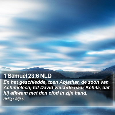 1 Samuël 23:6 NLD Bible Verse Image