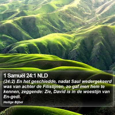1 Samuël 24:1 NLD Bible Verse Image