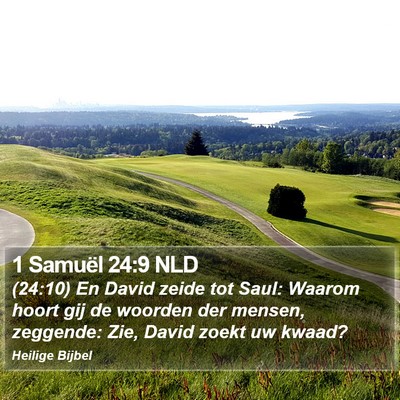 1 Samuël 24:9 NLD Bible Verse Image