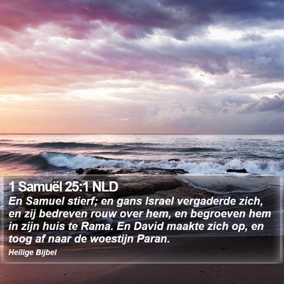 1 Samuël 25:1 NLD Bible Verse Image