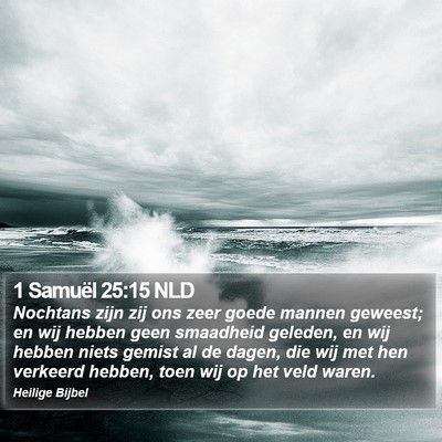 1 Samuël 25:15 NLD Bible Verse Image