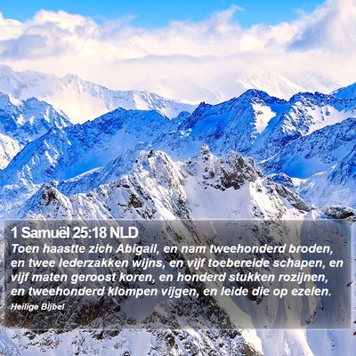 1 Samuël 25:18 NLD Bible Verse Image