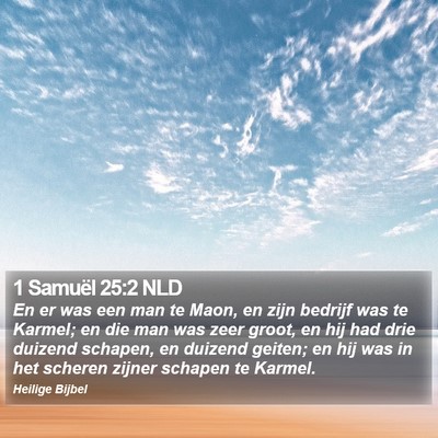 1 Samuël 25:2 NLD Bible Verse Image