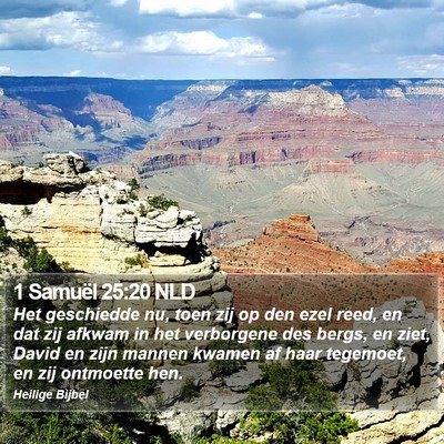 1 Samuël 25:20 NLD Bible Verse Image