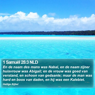 1 Samuël 25:3 NLD Bible Verse Image