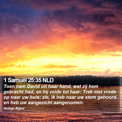 1 Samuël 25:35 NLD Bible Verse Image