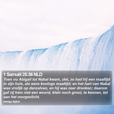 1 Samuël 25:36 NLD Bible Verse Image