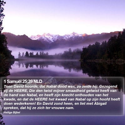 1 Samuël 25:39 NLD Bible Verse Image