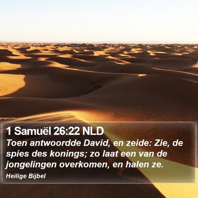 1 Samuël 26:22 NLD Bible Verse Image