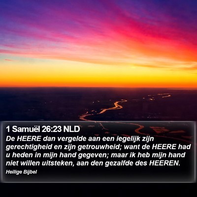 1 Samuël 26:23 NLD Bible Verse Image